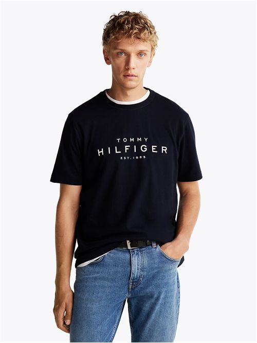 t-shirt man blue TOMMY HILFIGER | MW0MW37448DW5